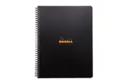 Rhodia A4+ Rhodiactive Meeting Book Wirebound Stationery Notebook Lined Black