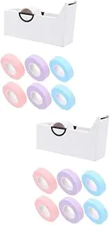 FRCOLOR 2 Sets Eyelash Seperating Tapes Bond and Seal Lash Glue Adhesive Lash Extensions Tape Roll Cutter Beauty Salon Strips