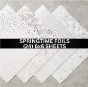 Stampin Up SPRINGTIME FOILS Designer Series Paper Specialty DSP - (24) 6x6 Shts