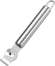 Alnicov Two-in-one Multipurpose Lemon Zester with Channel,Stainless Steel Fruit Peel Grater Suitable,for Oranges,Grapefruit,Protect Your Hands