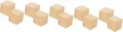 SHINEOFI 5sets Heavy Duty Furniture Risers Slip Wood Blocks for Raising Sofa Table Chair and Bed Legs Durable Height Extenders for Increased Storage Space 2pcs*5