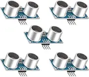 DIGISHUO 5Pcs HC-SR04 Ultrasonic Sensor | Distance Sensor with Ultrasonic Transmitter and Receiver Module Fit for Raspberry Pi | for MEGA2560| Robot | Blue Version