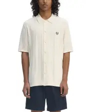 Fred Perry Regular Fit Short Sleeve Button Front Polo
