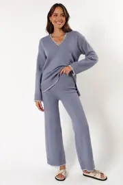 [PUP49] Josslyn Knit Pant - Grey XS Grey