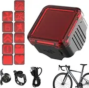 Rear Bike Light - Riding Lamp - Bright LED Light Brake Sensing Water-Resistant for Women Men Adult Riders Mountain Road Cycling Night Riding