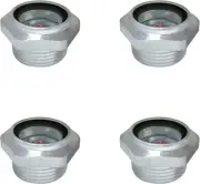 Mirilla de aluminio para compresor de aire, rosca macho NPT de 1/2 pulgada