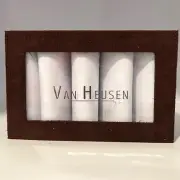 Van Heusen Men's Cotten White Handkerchief (pack Of 5)