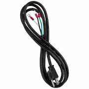6 ft. AC Power Cord to Spade Lugs Black 18/3