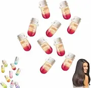 Scented Hair Oil Perfume Mini, 10 Pcsportable Hair Perfume Oil, Perfume 2 in 1-Avocado Nourishing&Shining Hairs Oil, Regain Perfume for Care Moisturizing Repairs Dry Damaged(Smoky Roses)