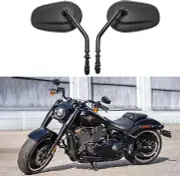 8MM Motorcycle Handlebar Rear View Mirrors Side Mirror Compatible with Touring L