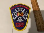 Mystic Fire Department Mystic Conn. collectable patch Full size in new condition