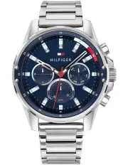[Tommy Hilfiger] Mason Multi-Function Blue Silver Steel Watch 1791788