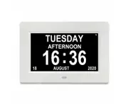 Clock with Day and Date for Elderly, Clocks for Seniors, Dementia Clock, Digital Calendar Clock Elderly