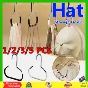 1/2/3/5PCS Non-marking Hat Storage Hook Circle Ring Scarf Towel Tie Hanging RaGT