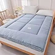 Japanese Folding Futon Mattress, Thick, Comfortable, Soft Floor, Portable, Guest Bed, Camping, Breathable Floor Mattress, Pink, 90 x 200 cm(D,180x200cm)
