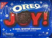 NABISCO OREO Holiday Joy Winter Designs Chocolate Sandwich Cookies 1 lb 2.71 oz