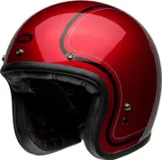 Bell Custom 500 Chief, open face helmet , color: Red/Black , size: XL