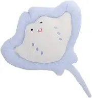 MUELODSIC Cartoon Ray Shaped Throw Pillows: Lovely Stuffed Animal Kids Toy Waist Rest Cushion for Bedrest Reading Chair Back Bedroom Office Car