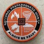 5.11 TACTICAL “NATIONAL PREPAREDNESS MONTH” 2021 PATCH “ALWAYS BE READY” HOOK