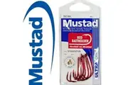 Mustad 92668NPNR Red Baitholder Fishing Hook Pre Pack - Choose Size