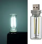 Searching Roads USB LED Light for Car Interior, Retro Car Lamp Automotive Night Lamp Car Interior Atmosphere Light Mini USB Car Light Plug-in Filament Lamp for Car, Bedroom