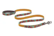 Ruffwear Flat Out Adjustable Dog Leash Dog Lead in Spring Burst NWOT