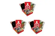 3PK Aquarius Atari Playing Cards Poker Family Fun Game Night Party Gaming Deck