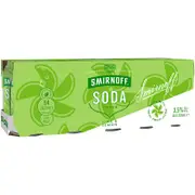 Smirnoff Fruit Soda Lemon Lime Can 330ml 10pk