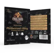Trail Mate Melbourne Alley Premium Pour Over Drip Filter Coffee - 1 Pack of 14g Ground Coffee