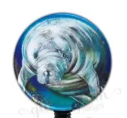 Manatee Badge Reel, Manatee Badge Clip, Manatee Retractable ID Card Holder G1931