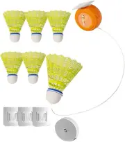 Badminton Rebound Trainer, Badminton Single-Player Adjustable Trainer Device,...