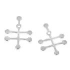 4 Vodka Molecule Charms Antique Silver Tone Molecular Charm - SC5600