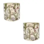 2PK Urban May Gibbs Gumnut Babies Home Garden Decor Plant Pot Green Planter 14cm