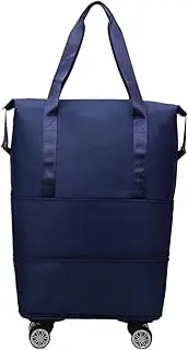 [Generic] Travel Bags for Women, Expandable Travel Bag with Wheels, Lightweight Large Capacity Traveling Supplies for Men, Women, Teens, Student