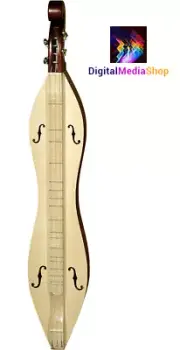 Dulcimer Instrument, Mountain Dulcimer, 4 String Appalachian Dulcimer +Soft Case