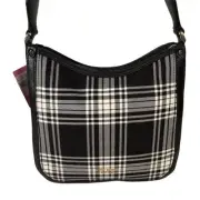 New Kate Spade Roulette Library Plaid Medium Messenger Crossbody Shoulder Bag