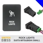 ROCK LIGHTS Blue LED Small Short Push Switch Suit Mitsubishi Triton Pajero 12v