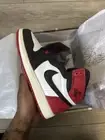 Size 4 - Air Jordan 1 Retro OG High Black Toe Reimagined