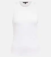 [Veronica Beard] Veronica Beard Jordyn cotton jersey tank top AU 12 white