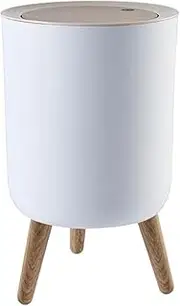 MAGICLULU Waste Paper Bucket Lid Trash Can Kitchen Ash-bin Rubbish Bin Kitchen Bathroom