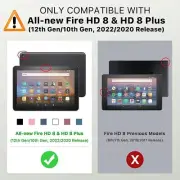 Fire HD 8 & 8 Plus Tablet (12th/10th Generation 2022/2020 Release) Mul Case for