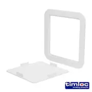 Timco - Timloc Access Panel - Plastic - Clip Fit - White - AP200 ( 205 x 205 )