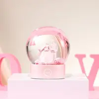 在飛比找momo購物網優惠-【JARLL 讚爾藝術】愛&結婚 水晶球擺飾