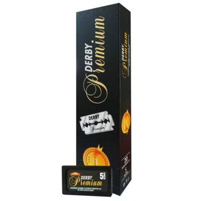 NEW!! Derby Premium Super Stainless Double Edge Safety Razor Blades