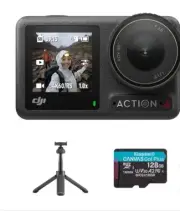DJI Osmo Action 4 Action Camera Bundle –4K UHD, 128GB Memory Card brand new seal