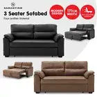 2 Seater Sofa Bed Lounge Futon Couch Modular Furniture Home Faux Velvet Fabric