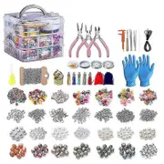 2456 Pieces Of Jewelry Making Kit, Jewelry Making Tool Kit With Jewelry Beads, Jewelry Pliers, Bead
