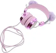 TEHAUX Fashionable Cat Ear Headphones for Boy Girl Long Cable for School Boys Girls Headset Microphone