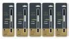 5 X Parker Quink Roller Ball Pen Refills Re Fill Black Ink Ultra Fine UF Nib New