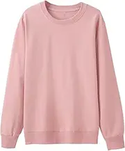 [JEShifangjiusu] Men'S Lightweight Long-Sleeve French Terry Crewneck Sweatshirt Pullover Casual Pullovers Sweater Shirts